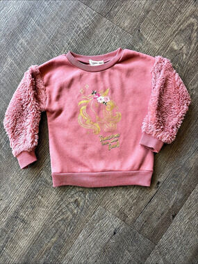 Forever Me Girls Pink Unicorn Sweatshirt Size 3T